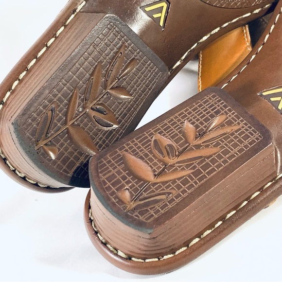 Colorado Opanka Ladies Leather Thongs Sandals Rianna Gold Metallic Size AU 7 - Picture 11 of 14